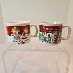 CAMPBELL'S Kids M'm! M'm! Good! Vegetable Garden Kids Porcelain Soup Mugs Set(2)
